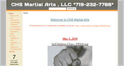 Desktop Screenshot of chsmartialarts.org